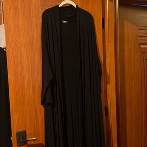 Black 2x thin long sweater